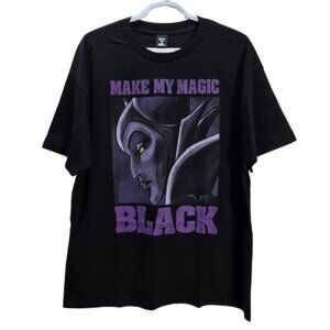 NWOT | Disney Maleficent "Make My Magic Black" T-Shirt | Hanes Beefy-T | Large